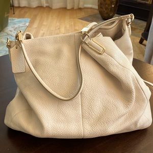 Coach Cream 2-Handle Hobo Bag